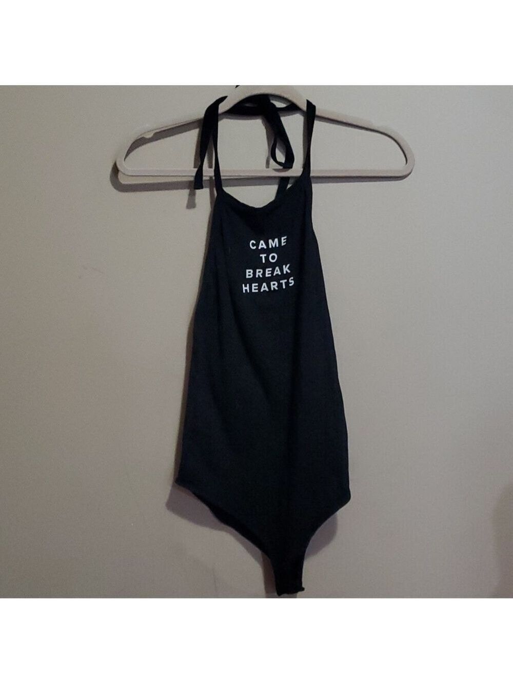 halter style bodysuit size medium